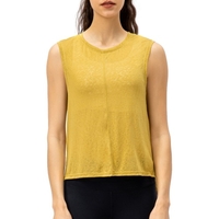 Débardeurs de sport pour femmes sans manches T-shirt de course gilets pour le yoga d