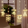 DC 5V 12W 3D Suspension Fée LED Guirlande Lumineuse Rideau Lampe