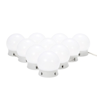 DC5V 10W 10 LED Vanity Dimmable Mirror Light Kit Fonction de mémoire actionnée par USB