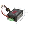 DC6-60V 12V 24V 36V 48V 0-30A PWM panneau de contrôleur de vitesse de moteur avec interrupteur de démarrage et d