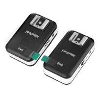 Déclencheur de flash récepteur émetteur sans fil NiceFoTo avec adaptateur 3, 5 mm Compatible avec Canon Nikon