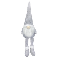 Décoration de gnome de Noël à longues jambes ornement de vacances de Noël elfe