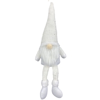 Décoration de gnome de Noël à longues jambes ornement de vacances de Noël elfe