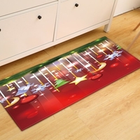 Décoration de maison de tapis de style de Noël anti-dérapant