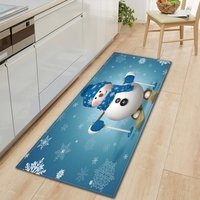 Décoration de maison de tapis de style de Noël anti-dérapant