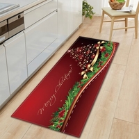 Décoration de maison de tapis de style de Noël anti-dérapant