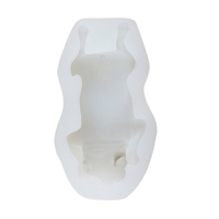 Décoration de moule de cuisson de gâteau de silicone de chien de Shar Pei 3D mignon