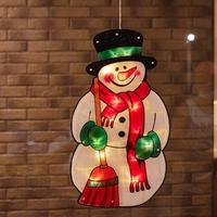 Décoration de mur de fenêtre de fête de fête de fête de fête de Noël avec ventouse