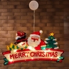 Décoration de mur de fenêtre de fête de fête de fête de fête de Noël avec ventouse