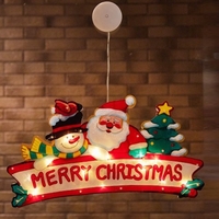 Décoration de mur de fenêtre de fête de fête de fête de fête de Noël avec ventouse