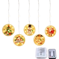 Décoration de Noël 3D Twinkle Suspendus Lumières Fée USB