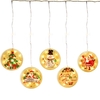 Décoration de Noël lumières suspendues scintillantes 3D