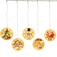 Décoration de Noël lumières suspendues scintillantes 3D