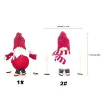 Décoration de noël poupées de ski ornements d