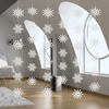 Décorations de Noël en chaîne avec flocon de neige en papier perlé 3D