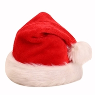 Décorations de Noël Longue Peluche Chapeau de Noël Rouge et Blanc Adulte Chapeau de Noël Fête de Vacances Habillage Fournitures