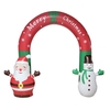 Décorations gonflables de voûte de Noël de modèle gonflable du père Noël avec la couleur réglable de lumières de LED