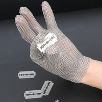 De haute qualité 304L en acier inoxydable Mesh Cut Knife Chaîne résistante mail Gants de protection pour la cuisine Butcher travail sur la sécurité