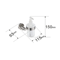 De haute qualité Homgeek Murale Wash Lotion Shampoing Savon Liquide corps Distributeur Glass Container Bouteille de bain Cuisine