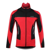 de Lixada Men Outdoor Cycling Jacket Winter Thermal respirante confortable à manches longues Manteau résistant à l