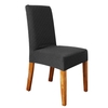 Decdeal Housse de chaise de salle à manger en treillis de diamant massif extensible