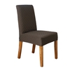 Decdeal Housse de chaise de salle à manger en treillis de diamant massif extensible