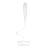 Decdeal Lampe de bureau ultra-légère à DEL blanche rechargeable USB à intensité variable