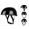 Demi-casque de moto de style rétro ABS + capuchon en plastique de coton - Noir muet pour motard motard Ridder (taille unique)