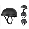 Demi-casque de moto de style rétro ABS + capuchon en plastique de coton - Noir muet pour motard motard Ridder (taille unique)