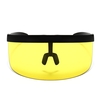 Demi-masque facial lunettes de protection solaire grand miroir lunettes de soleil demi-masque protecteur de protection lunettes de soleil UV lunettes de sport de plein air