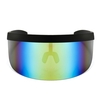 Demi-masque facial lunettes de protection solaire grand miroir lunettes de soleil demi-masque protecteur de protection lunettes de soleil UV lunettes de sport de plein air