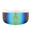 Demi-masque facial lunettes de protection solaire grand miroir lunettes de soleil demi-masque protecteur de protection lunettes de soleil UV lunettes de sport de plein air