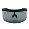 Demi-masque facial lunettes de protection solaire grand miroir lunettes de soleil demi-masque protecteur de protection lunettes de soleil UV lunettes de sport de plein air