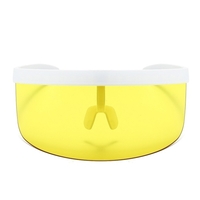 Demi-masque facial lunettes de protection solaire grand miroir lunettes de soleil demi-masque protecteur de protection lunettes de soleil UV lunettes de sport de plein air