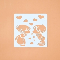 Dessin de pochoirs de peinture modèles creux de conception PP