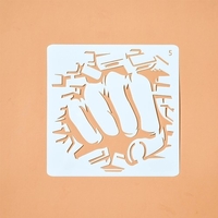 Dessin de pochoirs de peinture modèles creux de conception PP