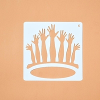Dessin de pochoirs de peinture modèles creux de conception PP