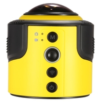 Detu 360 degrés panoramique caméra Wifi 1080p 30 FPS 8MP Fisheye Film Source pour lunettes virtuelle VR Action Sports activités de plein air voiture caméra caméscope DVR