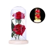 Deux Roses En Verre Couverture L-ED String Lumière Romantique Lampe De Table Saint Valentin Décoration De Mariage