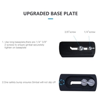DF DIGITALFOTO MAGIC RING X Professionnel Anneau de préhension à double poignée Stabilisateur de poche Accessoire de photographie Portant 20KG Remplacement pour DJI Ronin S/Ronin SC/DJI RS2/RSC2/Moza Air 2