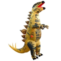 Déguisement gonflable drôle de dinosaure gonflable