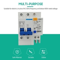 Disjoncteur à courant résiduel minimal 2 pôles 30mA 400V Installation de rails DIN 50A
