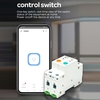Disjoncteur intelligent WIFI Commutateur de rail DIN 1P Ewelink APP Control Compatible avec Alexa et Google Assitant Voice Control pour la domotique