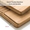 Disponible planche à laver en bois planche à laver avec poignée rectangulaire percussion à main planche à laver à la main pour la lessive à la maison vêtements pratique durable bambou épaissi planche à laver