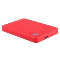 Disque dur externe portable 2.5 pouces USB 3.0 HDD haute vitesse de transmission / Plug and Play / pour PC / ordinateur portable / bureau rouge 1 To