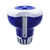 Distributeur de produits chimiques de piscine de 7 pouces avec thermomètre Distributeur de comprimés de chlore flottant Distributeur de produits chimiques de spa pour piscines intérieures extérieures Spas Bains à remous Étangs à poissons