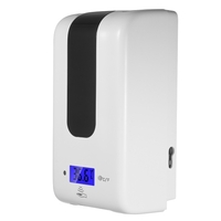 Distributeur de savon automatique avec thermomètre ℃ / ℉ Combinaison de distributeur de savon à induction infrarouge à induction sans contact 1200ML commutable pour hôtel d