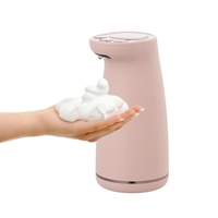 Distributeur de savon en mousse automatique en forme de patte de chat 300 ml Distributeur de savon moussant sans contact USB rechargeable Distributeur de savon infrarouge de bureau pour la maison Kitche Toilettes Bureau Hôtel