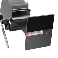 Distribution de chaleur efficace de ventilateur de cheminée de maison de 4 lames