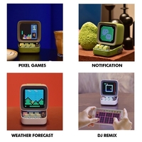 Divoom Ditoo Portable rétro haut-parleur Bluetooth Pixel Art bricolage boîte réveil avec 16x16 LED panneau d